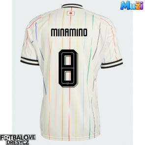 Japonsko Takumi Minamino #8 Venkovní Dres MS 2026 Krátký Rukáv